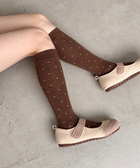 ドットハイソックス | SL6256025 | ブラウン