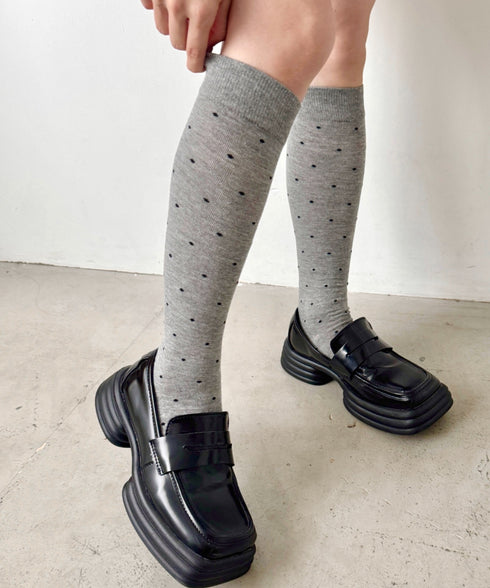 ドットハイソックス | SL6256025 | グレー