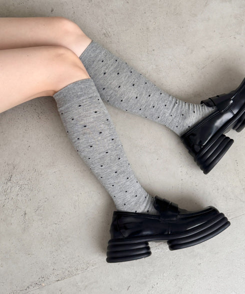 ドットハイソックス | SL6256025 | グレー