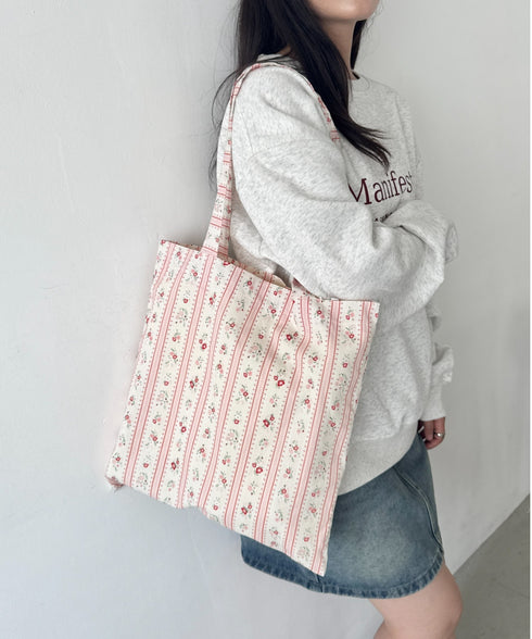 フラワープリントトートバッグ | SL1256028 | レッド