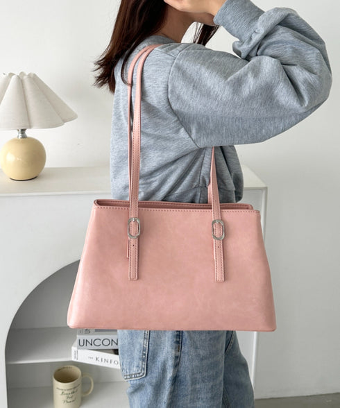 【7色展開】ダブルハンドルスクエアバッグ | CL1256008 | ピンク