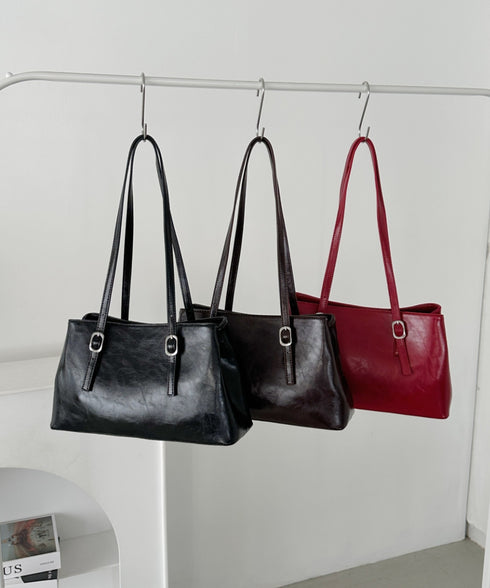 【7色展開】ダブルハンドルスクエアバッグ | CL1256008 | レッド