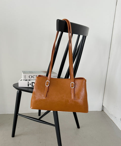 【7色展開】ダブルハンドルスクエアバッグ | CL1256008 | キャメル