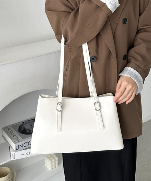 【7色展開】ダブルハンドルスクエアバッグ | CL1256008 | オフホワイト