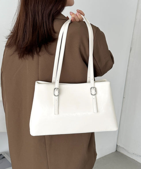 【7色展開】ダブルハンドルスクエアバッグ | CL1256008 | オフホワイト