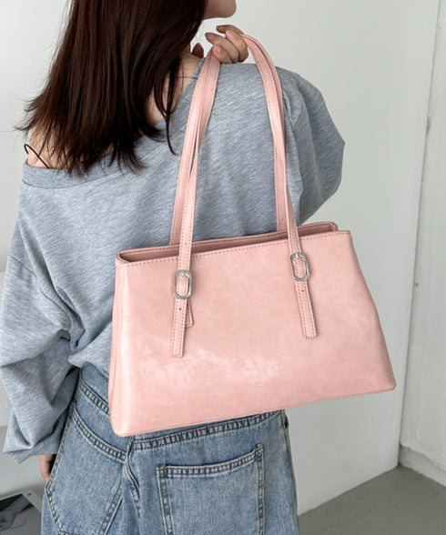 【7色展開】ダブルハンドルスクエアバッグ | CL1256008 | ピンク