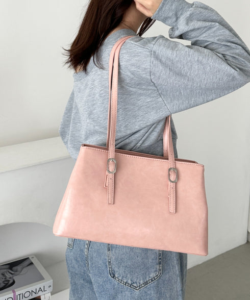 【7色展開】ダブルハンドルスクエアバッグ | CL1256008 | ピンク