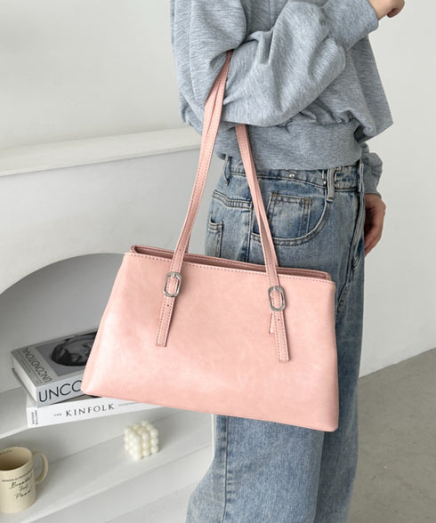 【7色展開】ダブルハンドルスクエアバッグ | CL1256008 | ピンク