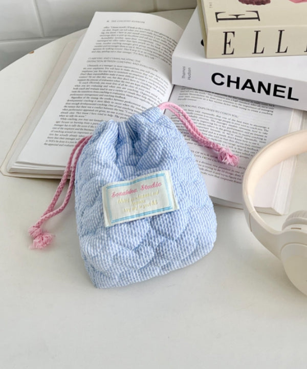 ハートキルティング巾着ポーチ | CL6256011 | ブルー系その他