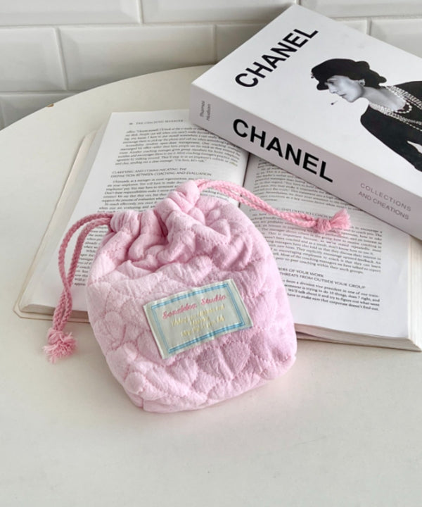 ハートキルティング巾着ポーチ | CL6256011 | ピンク