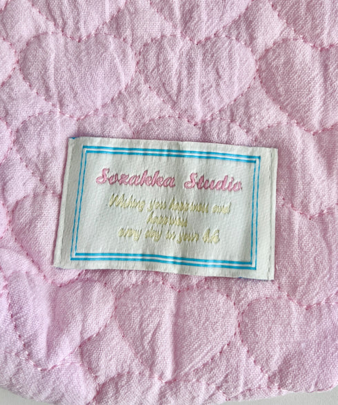 ハートキルティング巾着ポーチ | CL6256011 | ブルー系その他