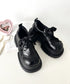 【靴紐2種SET】レースアップ厚底レザーシューズ | LO3256009 | ブラック