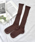 【6色展開】カラーリブハイソックス | LO6256010 | ブラウン