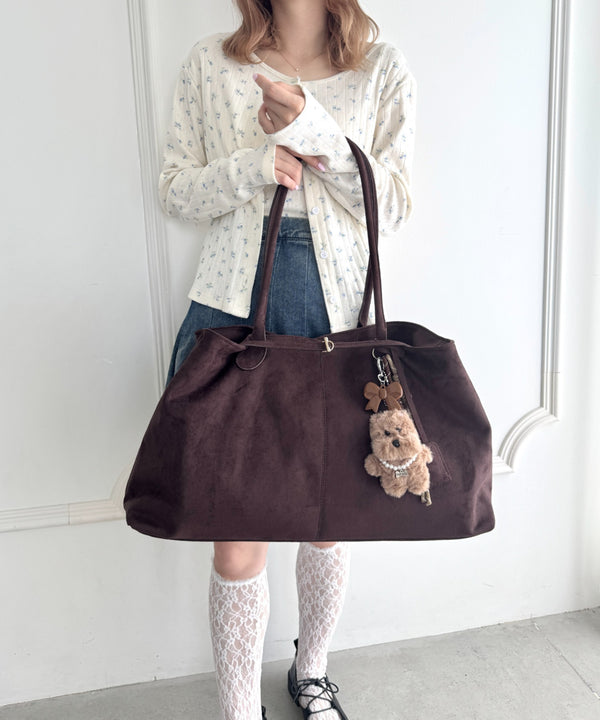 フェイクスウェードBIGトートバッグ | LO1256012 | ブラウン