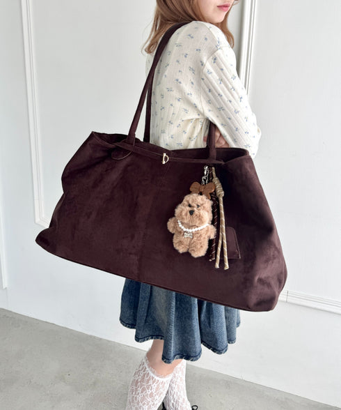 フェイクスウェードBIGトートバッグ | LO1256012 | ブラウン