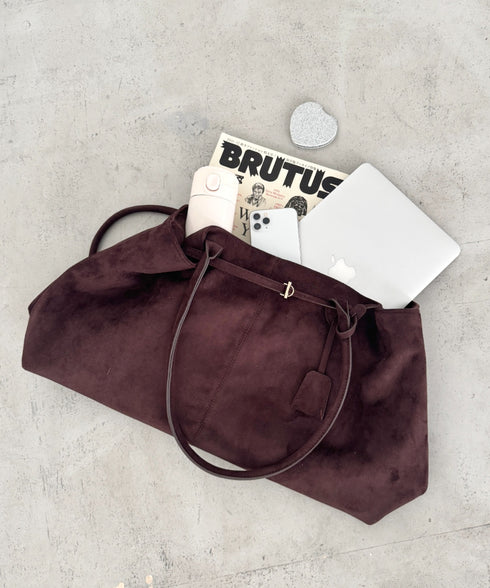 フェイクスウェードBIGトートバッグ | LO1256012 | ブラウン