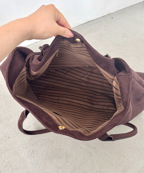 フェイクスウェードBIGトートバッグ | LO1256012 | ブラウン