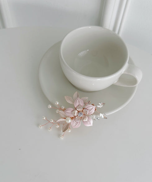 フラワーパールヘアクリップ | SW4251006 | ピンク