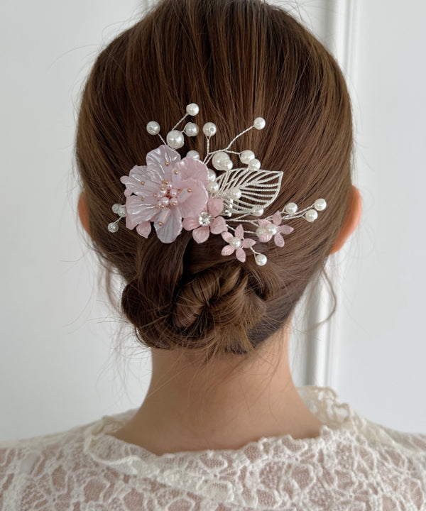 フラワーブーケヘアクリップ | SW4251007 | ピンク