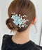 フラワーブーケヘアクリップ | SW4251007 | ブルー