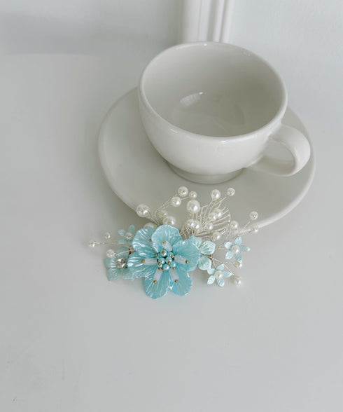 フラワーブーケヘアクリップ | SW4251007 | ブルー