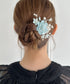 フラワーブーケヘアクリップ | SW4251007 | ブルー