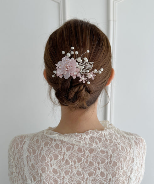 フラワーブーケヘアクリップ | SW4251007 | ピンク