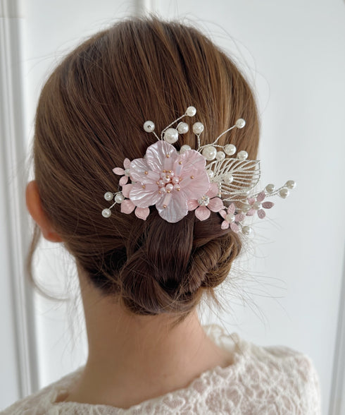 フラワーブーケヘアクリップ | SW4251007 | ピンク