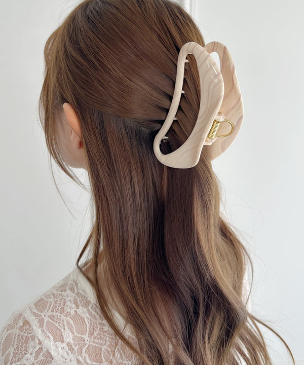 マーブルヘアクリップ | SW4251010 | アイボリー