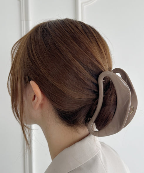 マーブルヘアクリップ | SW4251010 | ブラウン