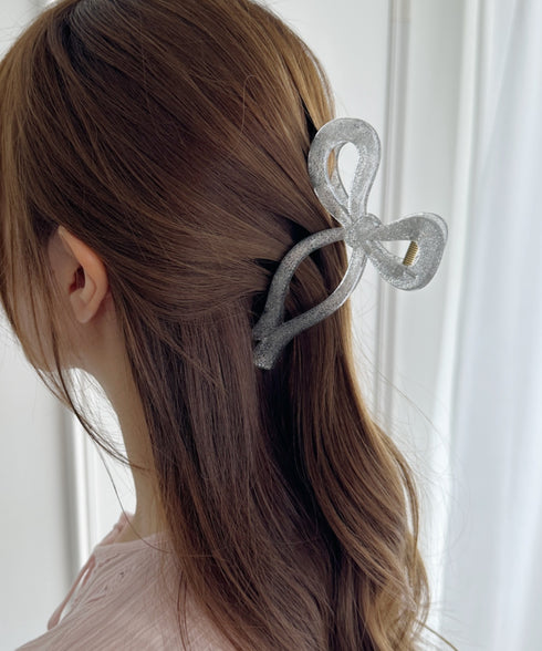 リボンモチーフヘアクリップ | SW4251011 | シルバー