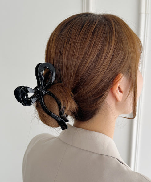 リボンモチーフヘアクリップ | SW4251011 | ブラック