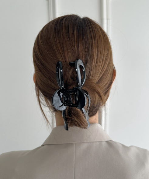 リボンモチーフヘアクリップ | SW4251011 | ブラック