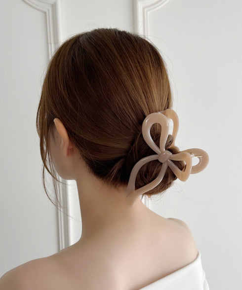 リボンモチーフヘアクリップ | SW4251011 | ピンク