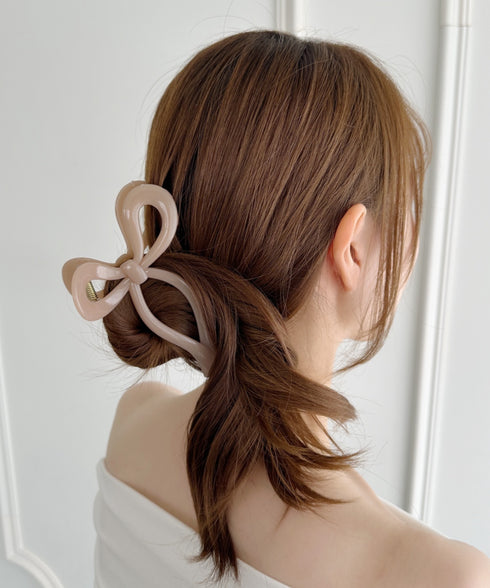 リボンモチーフヘアクリップ | SW4251011 | ピンク