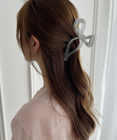 リボンモチーフヘアクリップ | SW4251011 | シルバー