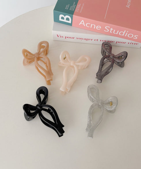 リボンモチーフヘアクリップ | SW4251011 | シルバー