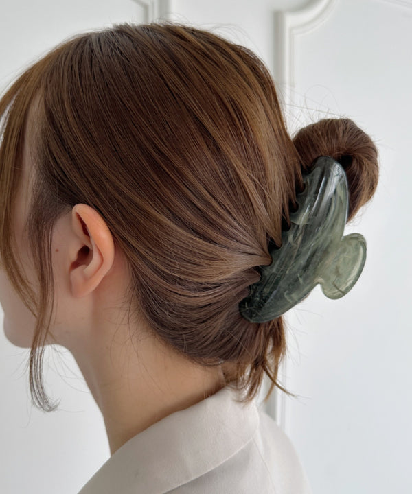 ワンカラーべっ甲ヘアクリップ | SW4251012 | グリーン