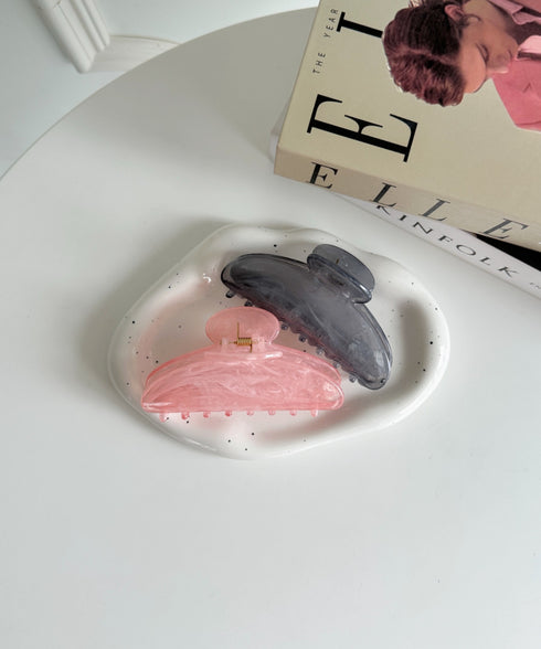 ワンカラーべっ甲ヘアクリップ | SW4251012 | ピンク