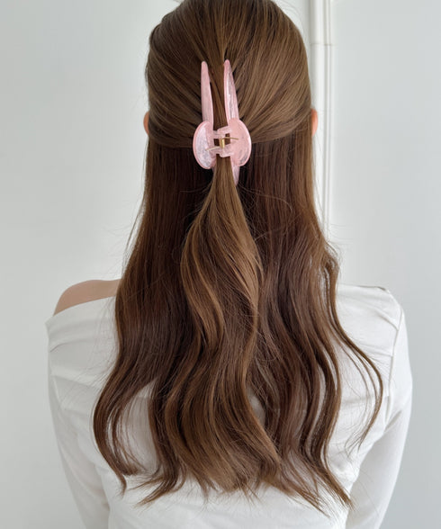 ワンカラーべっ甲ヘアクリップ | SW4251012 | ピンク