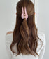 ワンカラーべっ甲ヘアクリップ | SW4251012 | ピンク