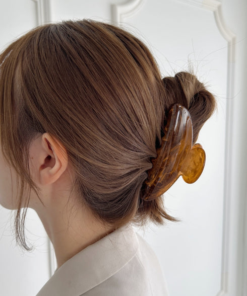 ワンカラーべっ甲ヘアクリップ | SW4251012 | ブラウン