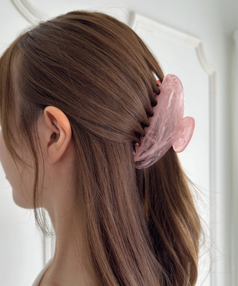 ワンカラーべっ甲ヘアクリップ | SW4251012 | ピンク