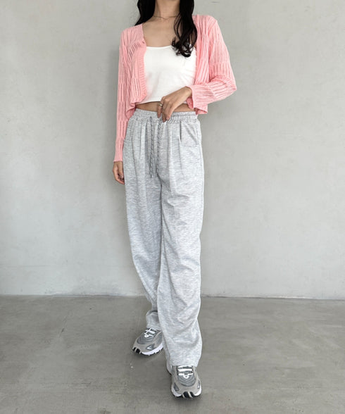 透かしランダムリブカーディガン | CL2253004 | ピンク