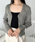 Vネックコンパクトカーディガン | CL2253005 | グレー