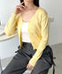 Vネックコンパクトカーディガン | CL2253005 | イエロー