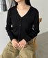 Vネックコンパクトカーディガン | CL2253005 | ブラック