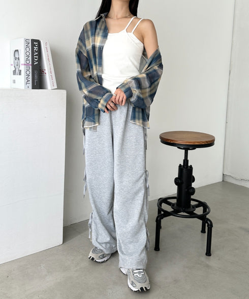 シアーチェックシャツ | CL2253006 | ブルー