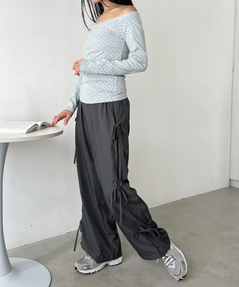 レースデザインオフショルアソートトップス | CL2253008 | ライトブルー