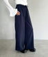 ダブルウエストピンストライプワイドパンツ | BA2253002 | ネイビー